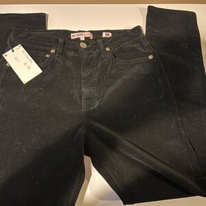 RE/DONE Cropped Velvet Skinny Pants High Rise Black Women’s Size 26